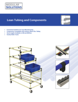 ECONOMIC SOLUTION FOR LEAN TUBING COMPATIBLE WITH 28MM DIA. TUBING & GRAVITY ROLLER TRACKS